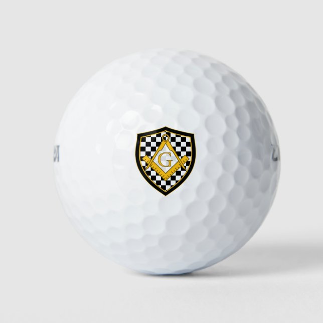 Balles De Golf Conception maçonnique (Devant)