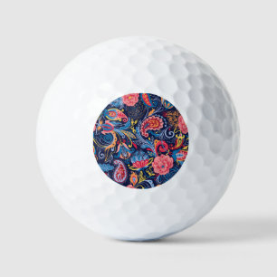 Balles De Golf Conception Motif vintage Paisley sans faille
