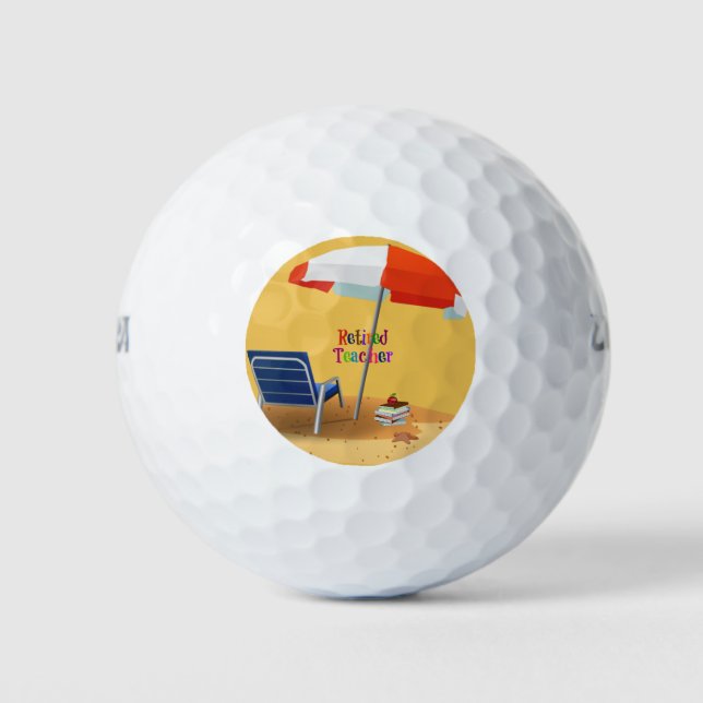 Balles De Golf Conception personnalisée de l'enseignant à la retr (Devant)