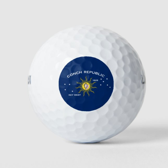 Balles De Golf Conch Republic Flag (Devant)