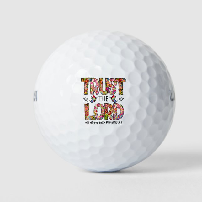 Balles De Golf Confiance au Seigneur Sublimation (Devant)