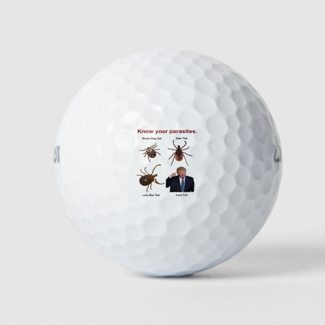 Balles De Golf Connaissez Vos Parasites (Devant)