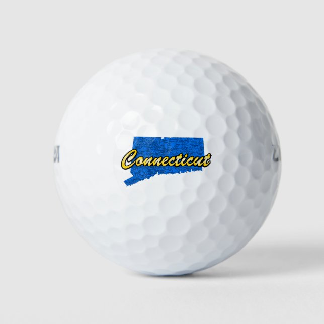 Balles De Golf Connecticut (Devant)