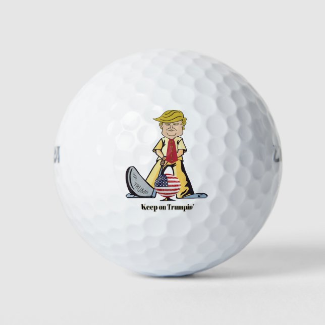 Balles De Golf Continuez Sur La Trumpin' (Devant)
