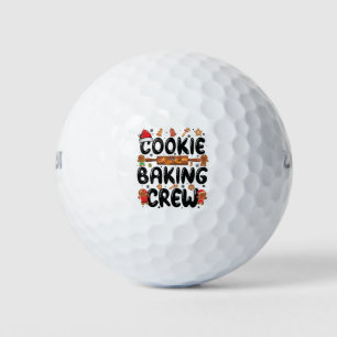 Balles De Golf Cookie Baking Crew Famille Noël Gingerbread Te