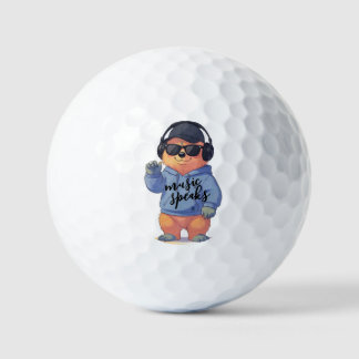 Balles De Golf cool bear illustration,