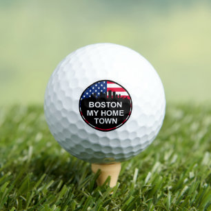 Balles De Golf Cool Boston Home Town Skyline Golf Balls