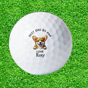 Balles De Golf Corgi cadeau de la fête des pères pour les papas d