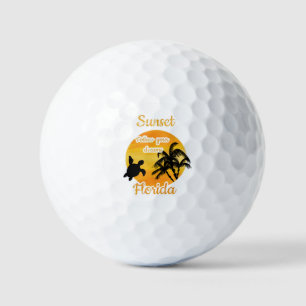 Balles De Golf Coucher de soleil mignon en Floride