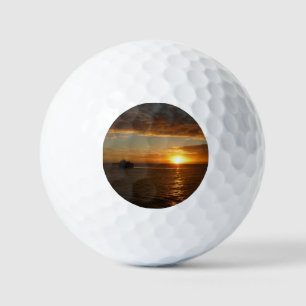 Balles De Golf Coucher de soleil sur la mer II