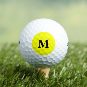Balles De Golf Couleur simple jaune uni