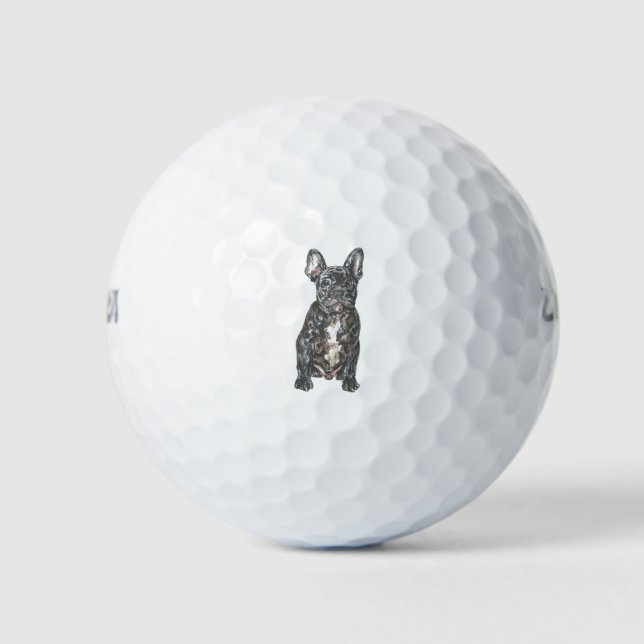 Balles De Golf couleur taureau français (Devant)