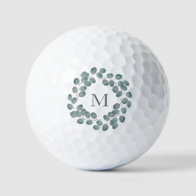 Balles De Golf Couronne d'eucalyptus en argent (Recto)
