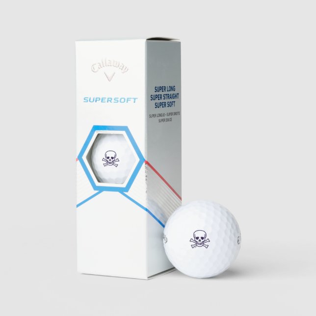 Balles De Golf Crâne n Bones Callaway Supersoft golf balls 3 pk (Conditionnement)