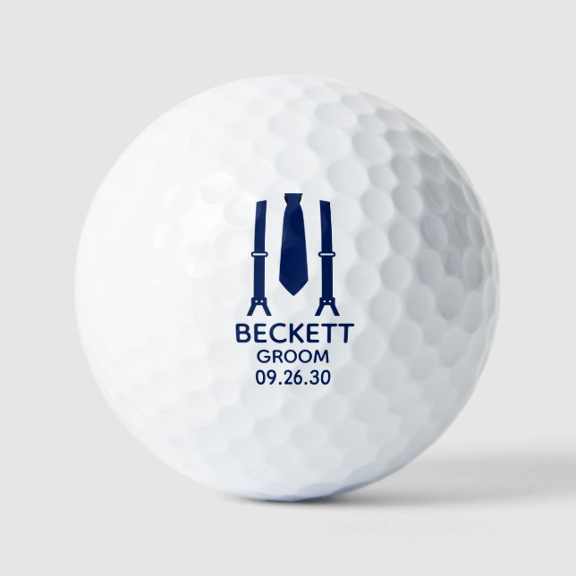 Balles De Golf Cravate bleue de la pièce (Recto)