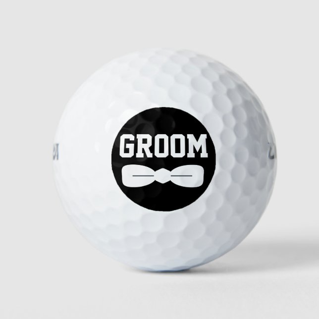Balles De Golf Cravate de plongée Dapper Cercle noir (Devant)