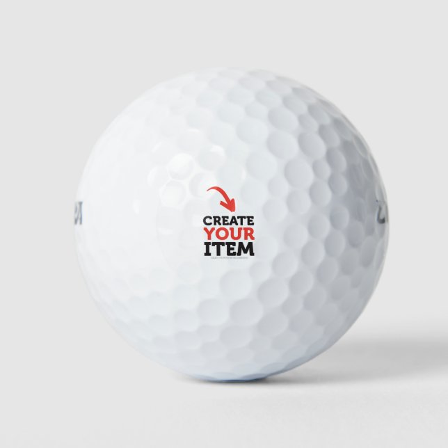 Balles De Golf CREATE-YOUR-OUR do-it-yourself Conception de téléc (Devant)