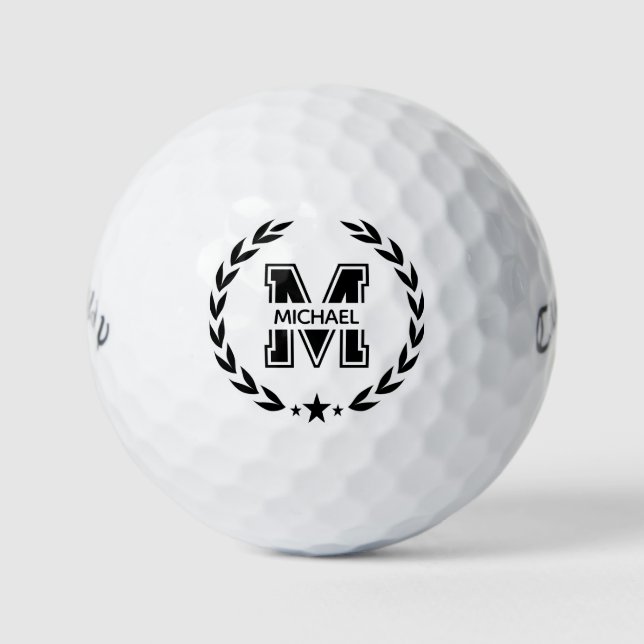 Balles De Golf Create Your Own Custom Branded Monogram (Devant)