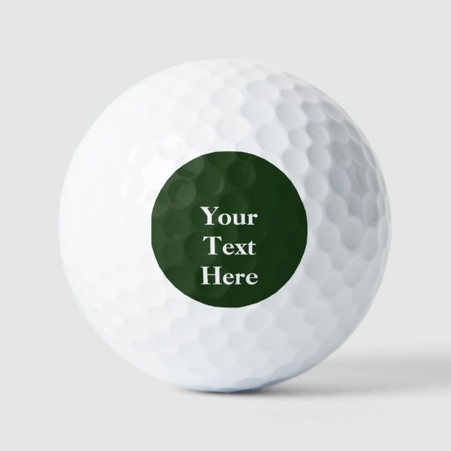 Balles De Golf Créer votre propre texte personnalisé (Recto)