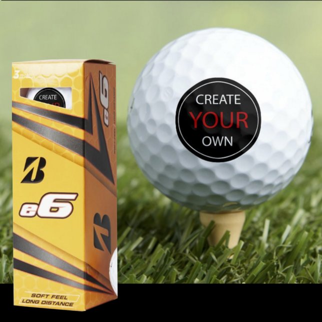 Balles De Golf Créez votre propre Bridgestone e6 - marqué / perso (Créateur téléchargé)