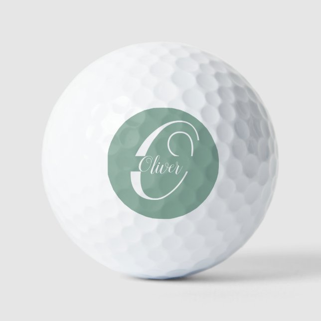Balles De Golf Créez Votre Propre Golf Personnalisé Monogramme (Recto)