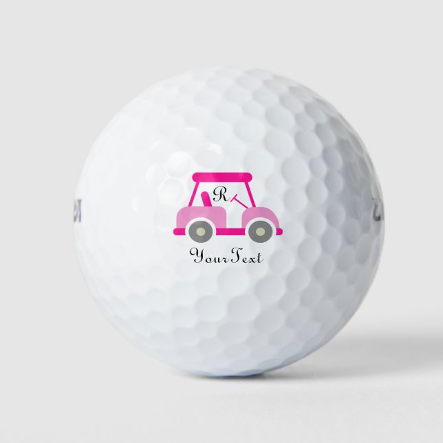 Balles De Golf Créez votre propre monogramme personnalisé (Devant)