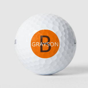 Balles De Golf Créez votre propre nom sur Personnalisé Orange Bro