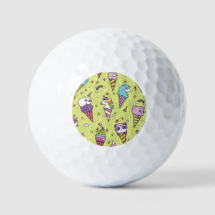 Balles De Golf Crème glacée Pop Cute : Motif animal