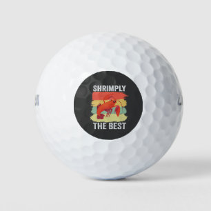 Balles De Golf Crevettes amusantes Coquillages Gardez-le Crevette