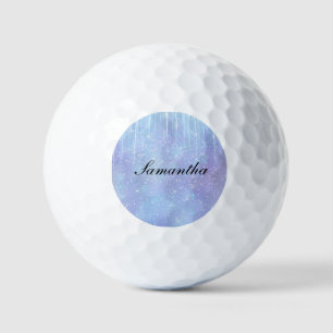 Balles De Golf Cristal de flocon de glace personnalisé avec nom