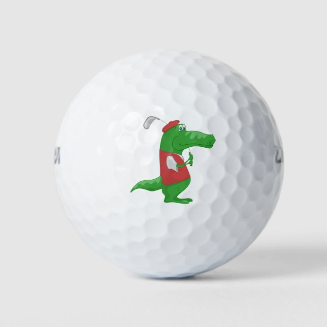 Balles De Golf Crocodile Jouer au golf (Devant)