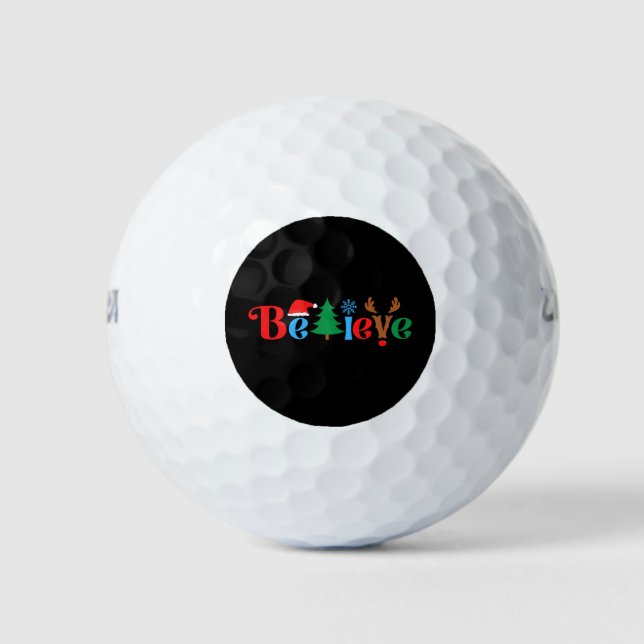 Balles De Golf Croire de Noël (Devant)