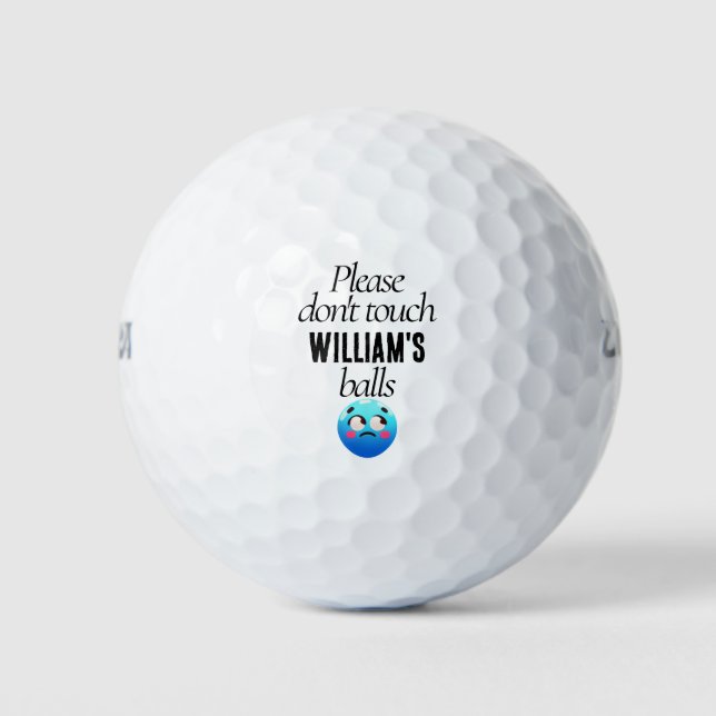 Balles De Golf Custom Funny Emoji Lost Golf Balls (Devant)