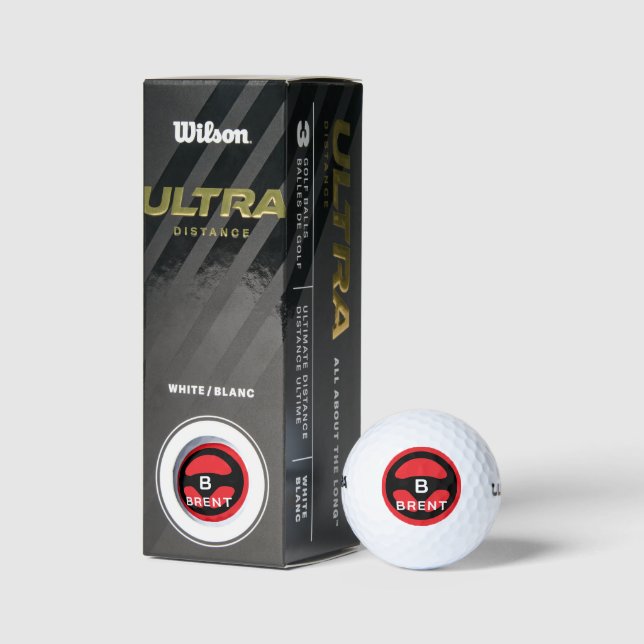 Balles De Golf Custom golf balls with car steering wheel logo (Emballage)