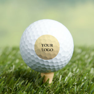 Balles De Golf Custom Simple Clean Gold Business Votre logo ici