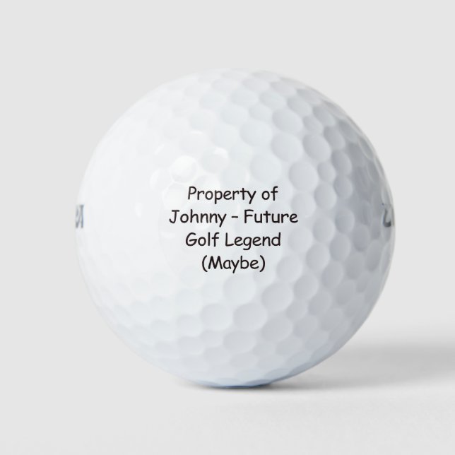 Balles De Golf Customisé Funny Golf Ball (Devant)