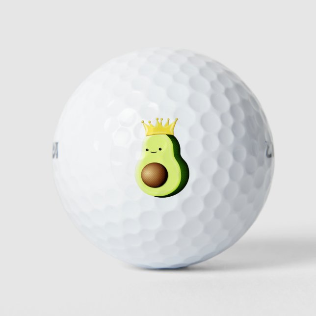Balles De Golf Cute Avocado Le Roi De Tous Les Fruits (Devant)