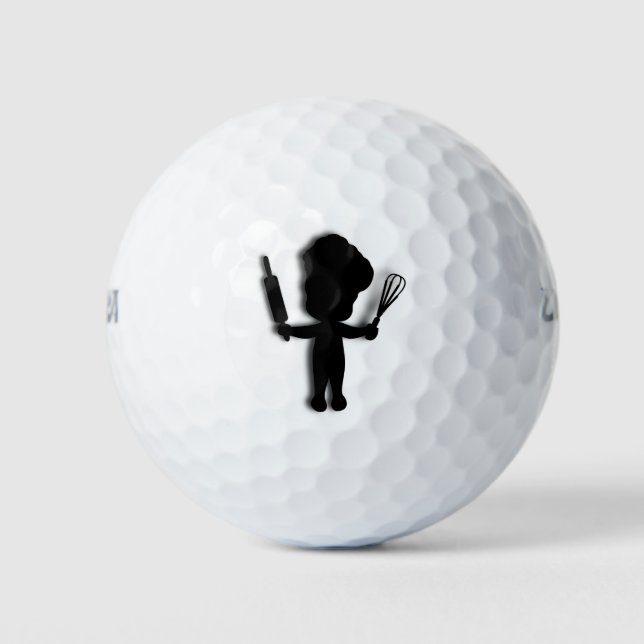 Balles De Golf Cute Baker (Devant)