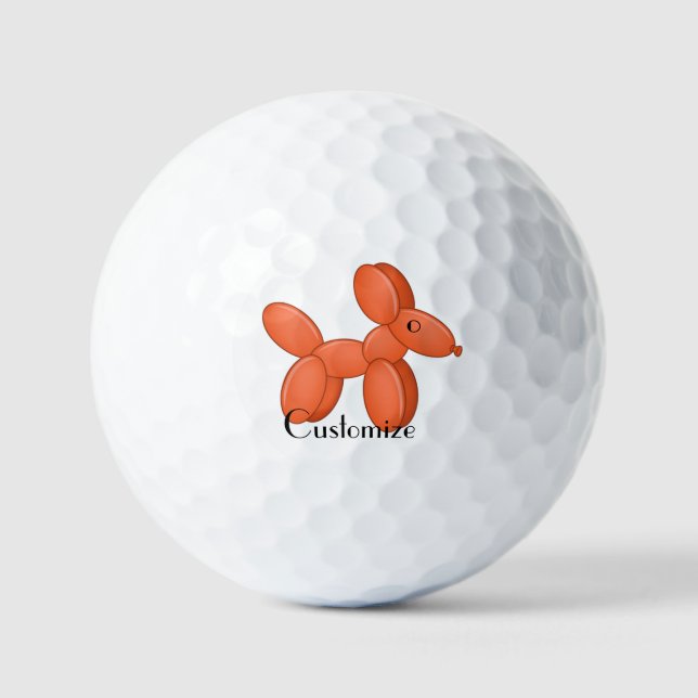 Balles De Golf Cute Balloon Chien Thunder_Cove (Recto)