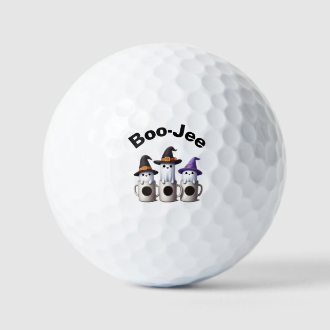 Balles De Golf Cute Boo-Jee Ghost à Halloween (Recto)