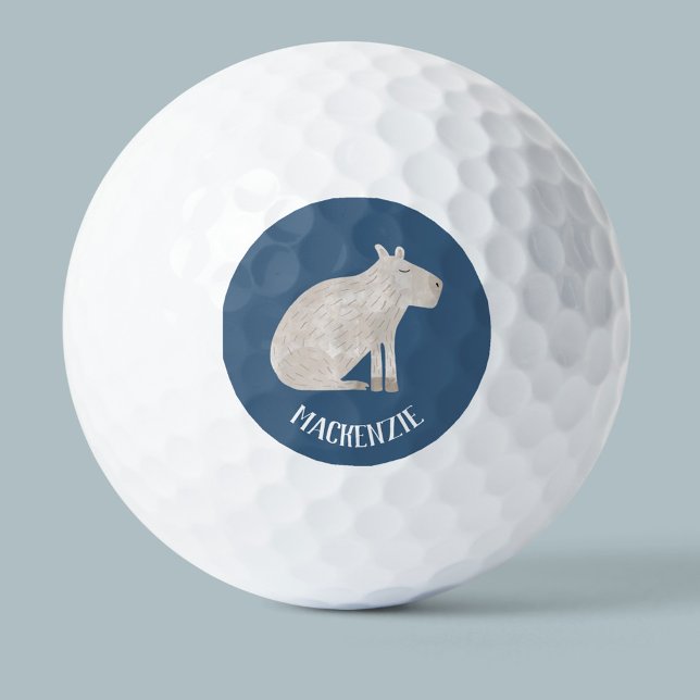 Balles De Golf Cute Capybara Personnalisé (Créateur téléchargé)