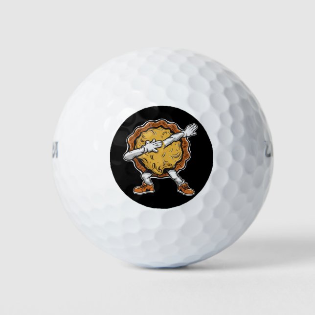 Balles De Golf Dabing Citrouille Pie Thanksgiving Day (Devant)