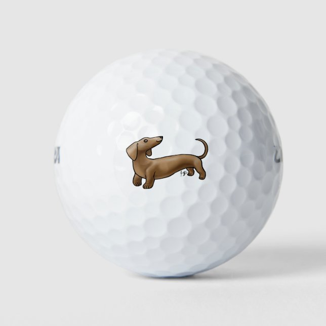 Balles De Golf Dachshund (Devant)
