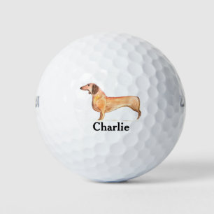Balles De Golf Dachshund Chien Wiener Animal mignonne Chien Chien
