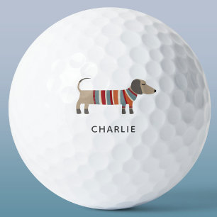 Balles De Golf Dachshund Wiener Sausage Chien Personnalisé