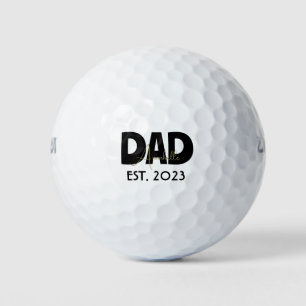 Balles De Golf DAD minimaliste avec nom et année personnalisés