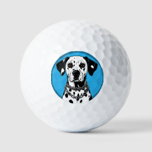 Balles De Golf Dalmatien avec collier à chaîne