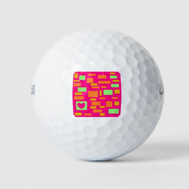 BALLES DE GOLF DAME ROSE (Devant)