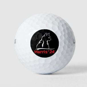 Balles De Golf Dames de chat pour Kamala Cat 2024 Président Kamal