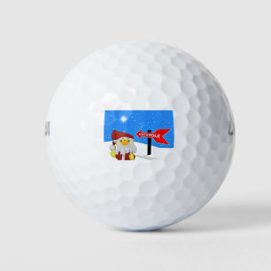 Balles De Golf Danny Duck en tant que Père Noël se dirige vers le